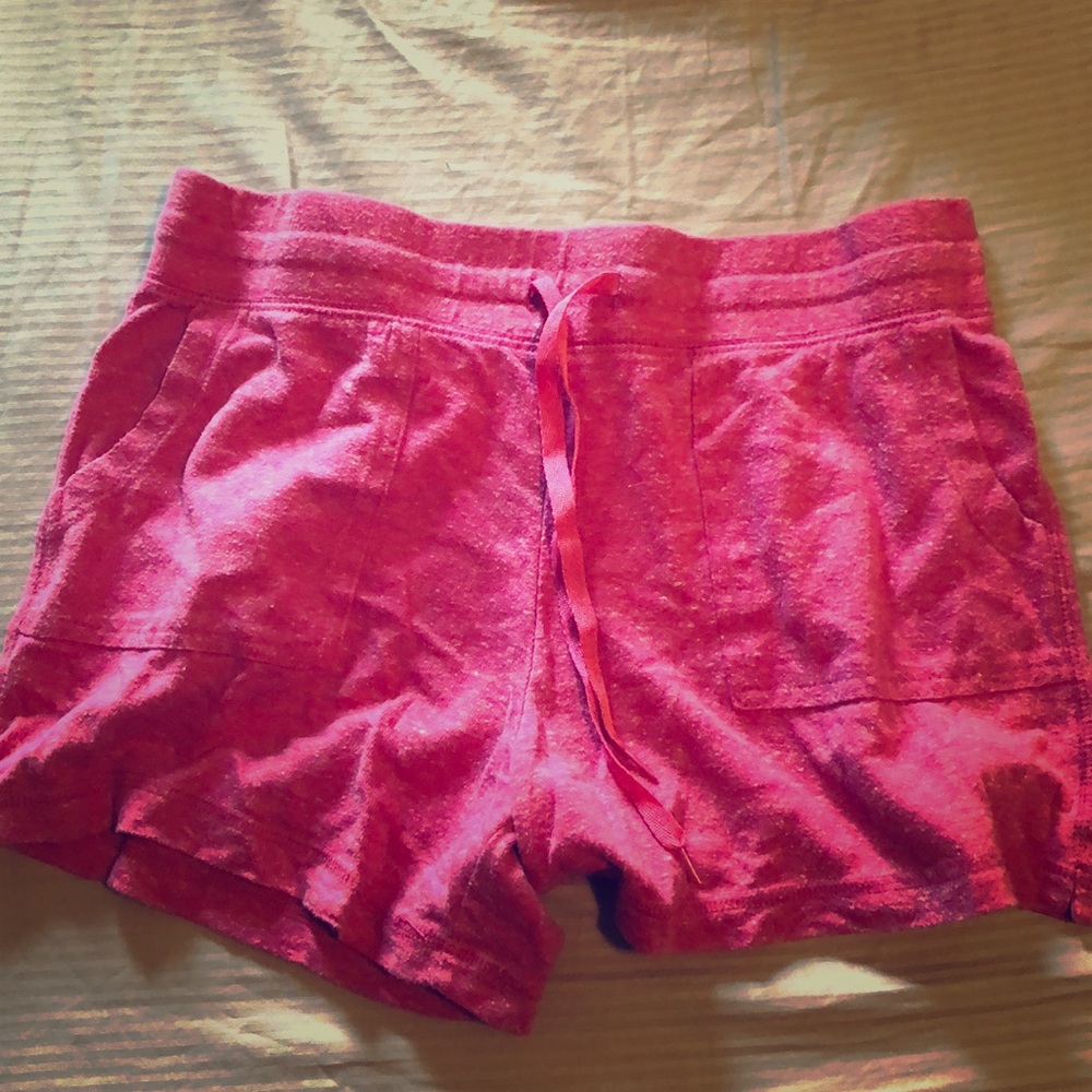 Pink athletic shorts
